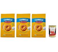 Balocco Ciambelle Biscotti, Biscuits pour le petit déjeuner, 3x 350g biscuits cookies for breakfast + Italian Gourmet polpa 400g
