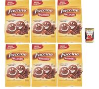 Balocco Faccine Biscotti con cioccolato e nocciole, Biscuits au chocolat et aux noisettes, 6x 350g + Italian Gourmet polpa 400g
