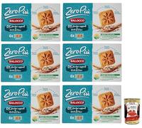 Balocco Zero Più Biscotti Lot de 3 biscuits sans sucre ajouté, farine de riz, flocons d'avoine et crunchy, paquet de 230 g + boîte italienne Gourmet Polpa di Pomodoro 400 g