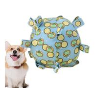 Balón De Fútbol De Juguete Para Perros,Juguete De Balón De Fútbol Para Perros - Bola Para Masticar Cachorros - Juguetes Para Masticar Perros Con Correas, Juguetes Interactivos Para Perros Pequeños Y M