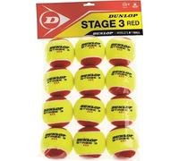 DUNLOP Balle de Tennis Adulte Unisexe, Jaune/Rouge, Taille Unique