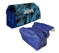 BALOTTI Trousse à Crayons, feutres Personnalisable pour Enfants garçons, Filles 3 Compartiments, prénom nom, Grande capacité Fourniture Scolaire école avec Fermeture éclair (Design Bleu)