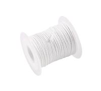 Balrbex Meche de Bougie, Meche Plate, Meche Ronde, Meche de Lampe, Bobine - 61 M, pour la Production de Bougies