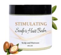 Bálsamo Estimulante para el Cuero Cabelludo y el Cabello, Bálsamo para el Cuero Cabelludo y el Cabello con Manteca de Karité y Mango, Calma la Irritación del Cuero Cabelludo y Restaura su Brillo Natur