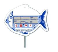 BALSAT Lot de 12 marque-places avec dossier sanitaire pour poissonnerie, prix de poissonnerie, tableau des prix, brochette à poissonnerie Modèle : Poisson bleu