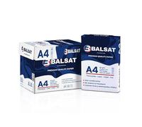 Balsat Lot de 500 feuilles format A4 80 g/m² Blanc vif Pour bureau, maison et imprimantes laser/injection/photocopieur/fax