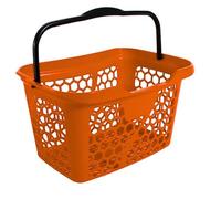 Balsat Panier à provisions résistant et maniable, capacité 30 litres, idéal pour les supermarchés et les magasins en général Rouge