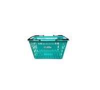 BALSAT Paniers à provisions robustes et maniables, plusieurs couleurs Capacité 22 litres, idéal pour les supermarchés et les magasins en général (vert)