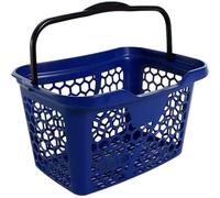 BALSAT Paniers de courses robustes et maniables - Rouge ou bleu - Capacité 22 litres - Idéal pour les supermarchés et les magasins en général 43 x 30 x 23 cm (Bleu)