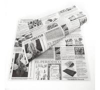 Balsat Papier anti-graisse pour aliments 28 x 31 cm Motif journal Idéal pour hamburger ou papier pour fromage et frits Boîte de 1000 feuilles alimentaires multifonctions et ultra résistantes