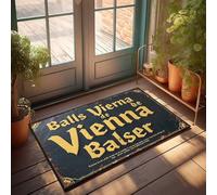 Balser Paillasson d'extérieur Motif boules de Vienne vintage 40 x 60 cm