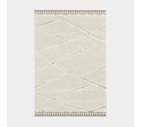 BALTA Tapis de Salon en Relief - Sweet Home - Ligne écru et crème - 120 x 170 cm