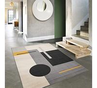 BALTA Tapis Salon, Tapis Contemporain Motif Abstrait, Tissage mécanique à Poils Courts, Tapis Intérieur pour Le Salon - la Chambre, Polypropylène, 160x230 cm, Noir - Multicouleur