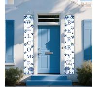 Balterever Décorations de fête prénatale à la myrtille « Berry A Sweet Blueberry Is On the Way » - Bannière pour porche - Fournitures pour fête de fruits