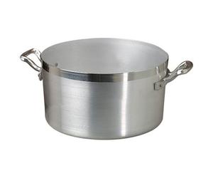 Balthasar Agnelli Casserole Aluminium Pur 99% Fabriqué en Italie 32 CM Diamètre