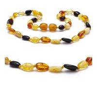 Baltic Secret Selected Baltic Amber Collier d'ambre - Collier d'ambre fait à la main pour femmes, hommes, petits et adultes - Bijoux naturels - Idée cadeau - Bijoux de la mer Baltique - Porte-bonheur