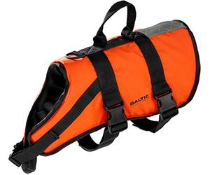 Baltic Standard Gilet de Sauvetage pour Chien avec Sangle Fermeture Velcro Orange Orange Large 15-40 Kg