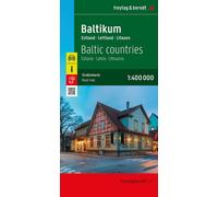 Baltic states Echelle 1: 400 000, Edition trilingue français-anglais-allemand - Collectif - Freytag Et Brendt - broché - Atlas / carte