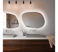 Baltica Design Bright Stain IV miroir 100x71 cm avec éclairage 5904107915692