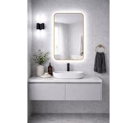 Baltica Design Stone Aura miroir 60x90 cm avec éclairage doré 5904107932842