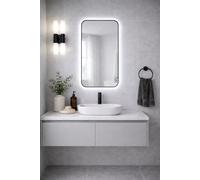 Baltica Design Stone Aura miroir 60x90 cm avec éclairage noir 5904107932811