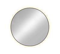 Baltica Design Tiny Border Bright miroir 60x60 cm circulaire avec éclairage doré 5904107910604