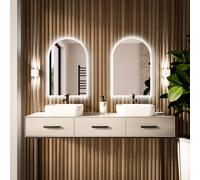 Baltica Design Tiny Border Pastille Cut miroir 50x160 cm avec éclairage blanc 5904107929415