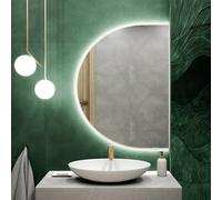 Baltica Design Tiny Border Semi Round miroir 90x45 cm avec éclairage blanc 5904107926865