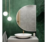 Baltica Design Tiny Border Semi Round miroir 90x45 cm blanc 5904107923338