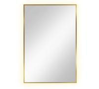 Baltica Design Tiny Border Straight miroir 60x90 cm rectangulaire avec éclairage doré 5904107904689