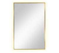 Baltica Design Tiny Border Straight miroir 60x90 cm rectangulaire avec éclairage doré 5904107904696