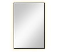 Baltica Design Tiny Border Straight miroir 60x90 cm rectangulaire avec éclairage noir 5904107904627