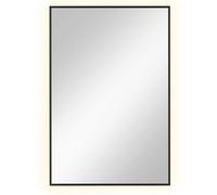 Baltica Design Tiny Border Straight miroir 60x90 cm rectangulaire avec éclairage noir 5904107904641