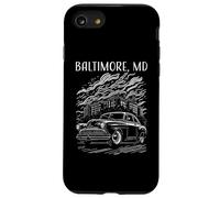 Baltimore Maryland Voiture Classique Industrielle Design Vintage Coque pour iPhone SE (2020) / 7/8
