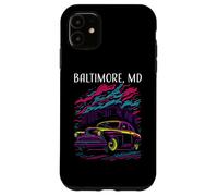 Baltimore Maryland Voiture Classique Style Rétro Design Industriel Coque pour iPhone 11