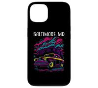 Baltimore Maryland Voiture Classique Style Rétro Design Industriel Coque pour iPhone 13