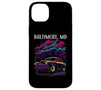 Baltimore Maryland Voiture Classique Style Rétro Design Industriel Coque pour iPhone 14 Plus