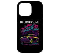 Baltimore Maryland Voiture Classique Style Rétro Design Industriel Coque pour iPhone 14 Pro Max