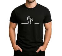 Balum La Linea Lui T-shirt en coton de qualité supérieure pour homme et femme Design tendance 9, T-shirt noir pour homme, M