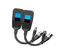 Balun vidéo CCTV Cat5e Cat6 passif émetteur-récepteur BNC UTP Convertisseur longue distance 300 m Vidéo Transmission de puissance vidéo Adaptateur Balun Caméra de sécurité