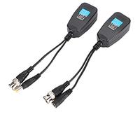 Balun vidéo Passif, Balun d'alimentation vidéo, émetteur-récepteur de balun vidéo, 1 Paire d'émetteur-récepteur de balun d'alimentation vidéo BNC coaxial CCTV Passif vers connecteur RJ45