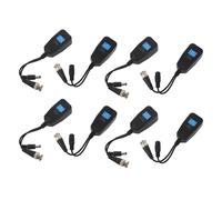 Balun vidéo passif HD-CVI/TVI/AHD, avec connecteur d'alimentation et transmetteur de données RJ45 CAT5, 4 paires