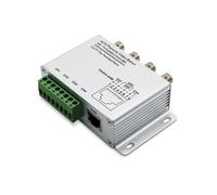 Balun VidéO Passif pour CaméRas TVI CVI AHD CCTV Via Paires TorsadéEs Balun VidéO UTP éMetteur-RéCepteur 4CH BNC Vers UTP RJ45(4CH)