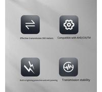 Balun VidéO Passif pour CaméRas TVI CVI AHD CCTV Via Paires TorsadéEs UTP 8CH éMetteur-RéCepteur BNC Vers RJ45(8CH)