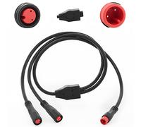 baluoqi 1T2 Y-Splitter cavo di estensione Con Julet Tipo connettore 2pin per cavo Del faro Della bici in kit di conversione eBike (2pin, 24" in Lunghezza)
