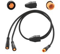 baluoqi 1T2 Y-Splitter cavo di estensione Con Julet Tipo connettore 3pin per il faro Della bici/sensore dell'ingranaggio/cavo diviso Del Freno in kit di conversione eBike (3pin, 7" in Lunghezza)