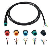 baluoqi Câble d'extension 2pin / 3Pin / 4pin / 5pin / 6pin Prise étanche avec connecteur Unique e - Bike Light/Throttle/Frein électrique/Moniteur etc. e - Bike Line (mâle 5pin)