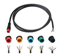 baluoqi Câble d'extension 2pin / 3Pin / 4pin / 5pin / 6pin Prise étanche avec connecteur Unique e - Bike Light/Throttle/Frein électrique/Moniteur etc. e - Bike Line (2pin mâle)