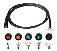 baluoqi Câble d'extension 2pin / 3Pin / 4pin / 5pin / 6pin Prise étanche avec connecteur Unique e - Bike Light/Throttle/Frein électrique/Moniteur etc. e - Bike Line (Trou intérieur 4pin)