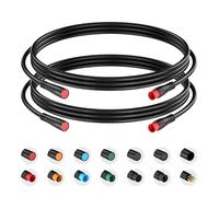 baluoqi Verlängerungskabel 2Pin wasserdichter Stecker für elektrisches Fahrrad Licht/Gas/Ebrake/Ebike Teil Verlängerungskabel (2pin, 80cm 2 Sälen)